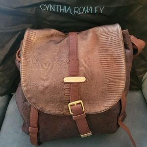 Cynthia Rowley genuine leather backpack